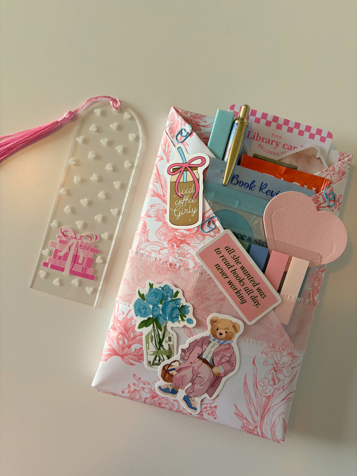 Blind Date With A Book (paired with Acrylic Bookmark)