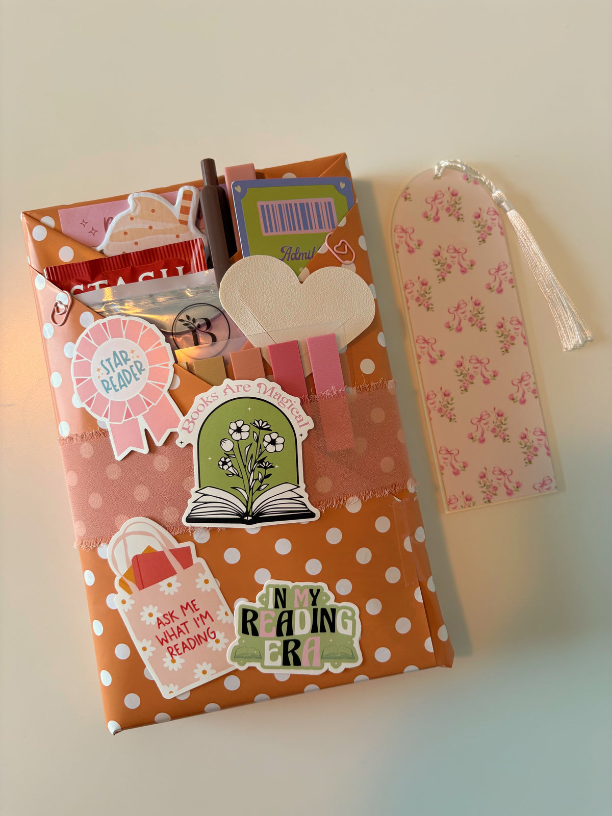 Blind Date With A Book (paired with Acrylic Bookmark)